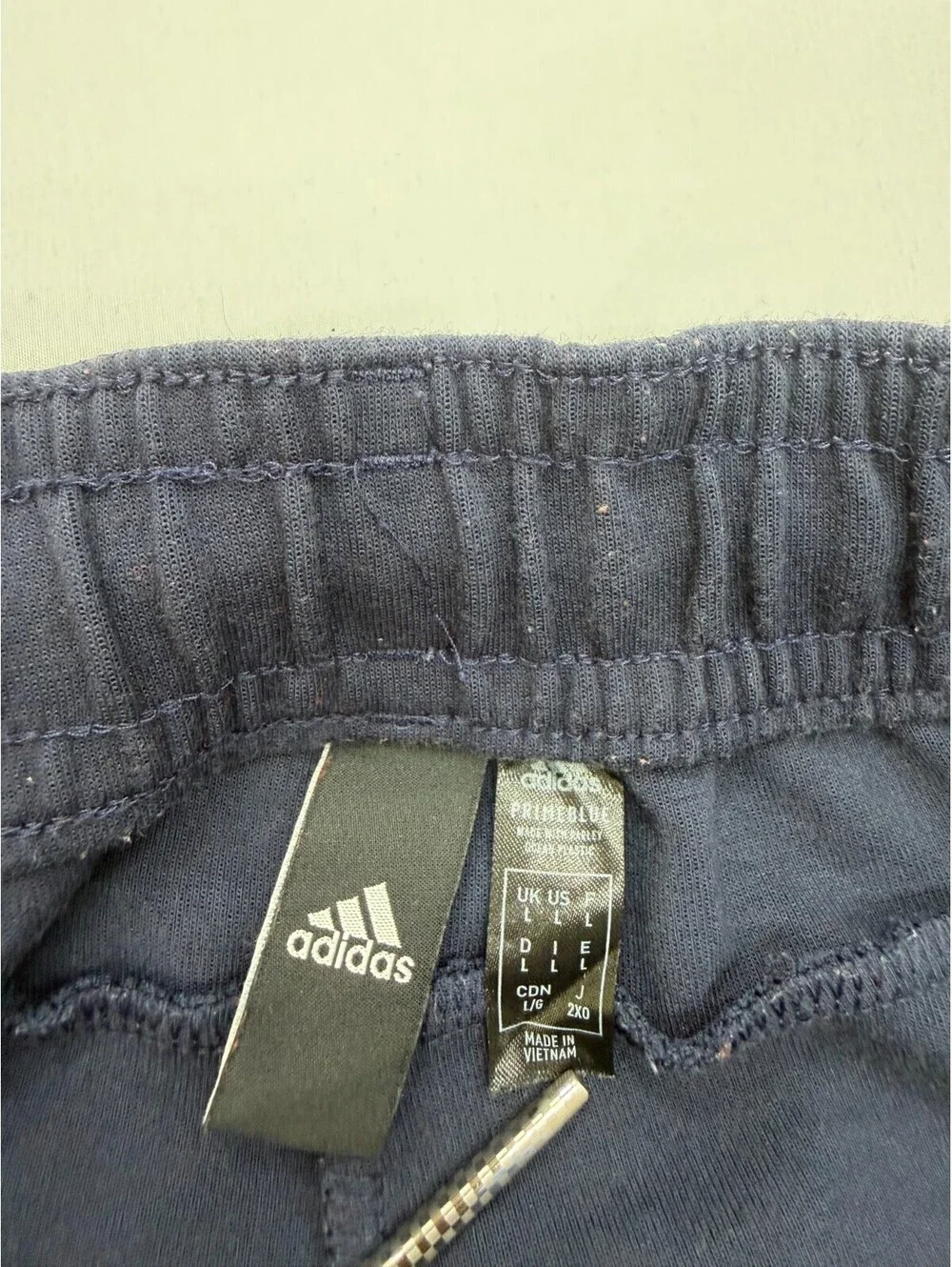 Adidas Men's Sweatpants Primeblue Tapered Stretch Drawstring Size L Blue